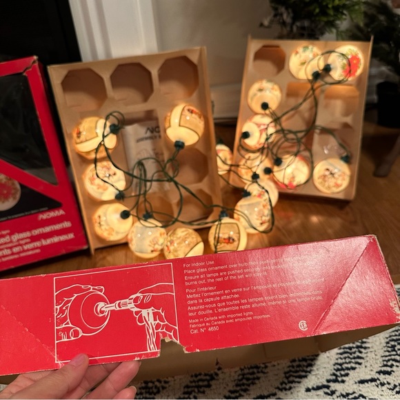 1970 Christmas Lights Glass Illuminated Lot of two boxes - Picture 12 of 16